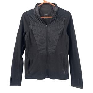 THE NORTH FACE Zip-Up Jacket Small Lightweight Flashdry Gray/Black Outdoors